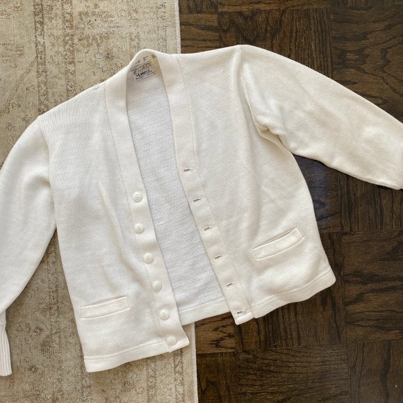 Vintage white cardigan - Picture 1 of 2